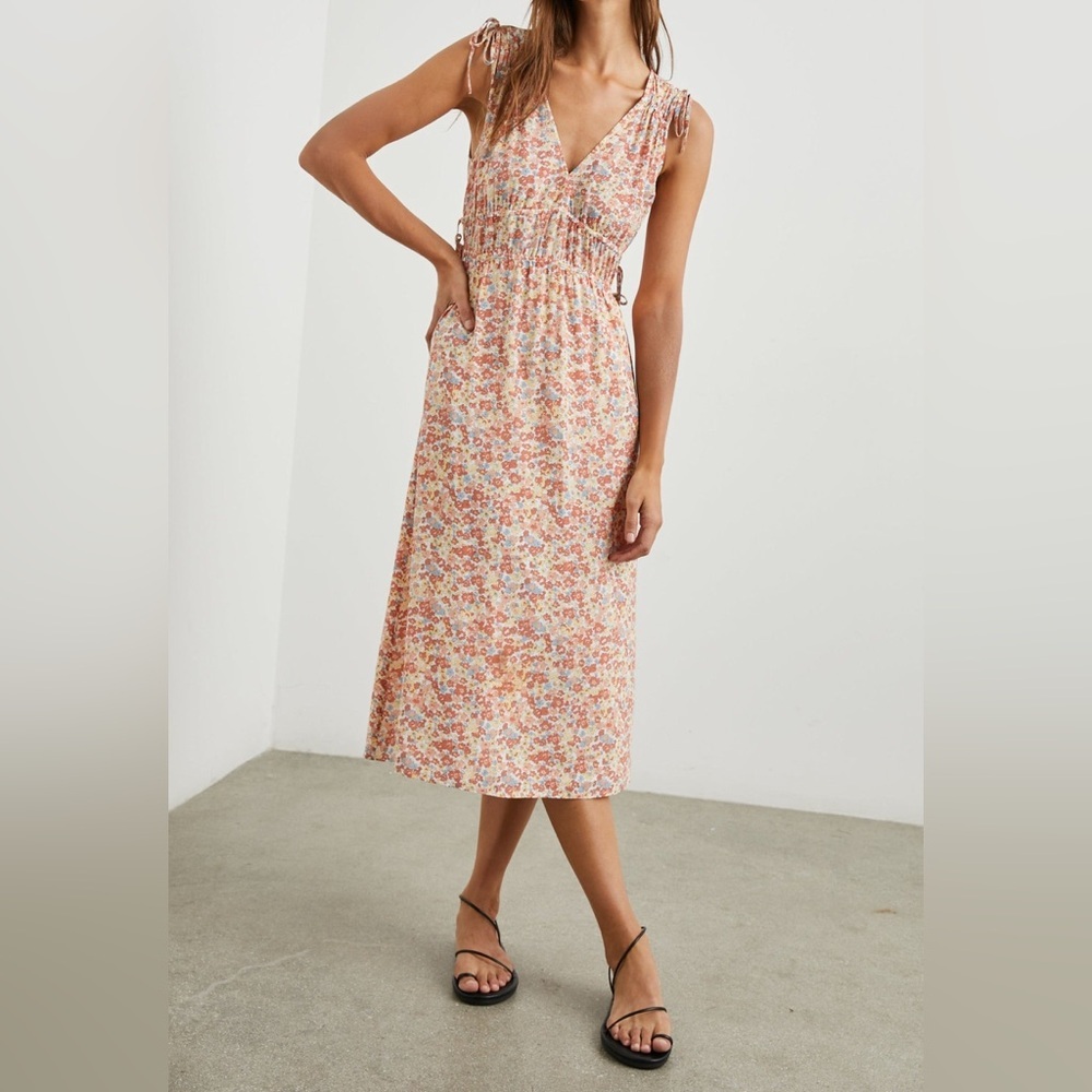Rails Constantine Floral Midi Dress Multi Wildflower Sleeveless - Picture 2 of 13